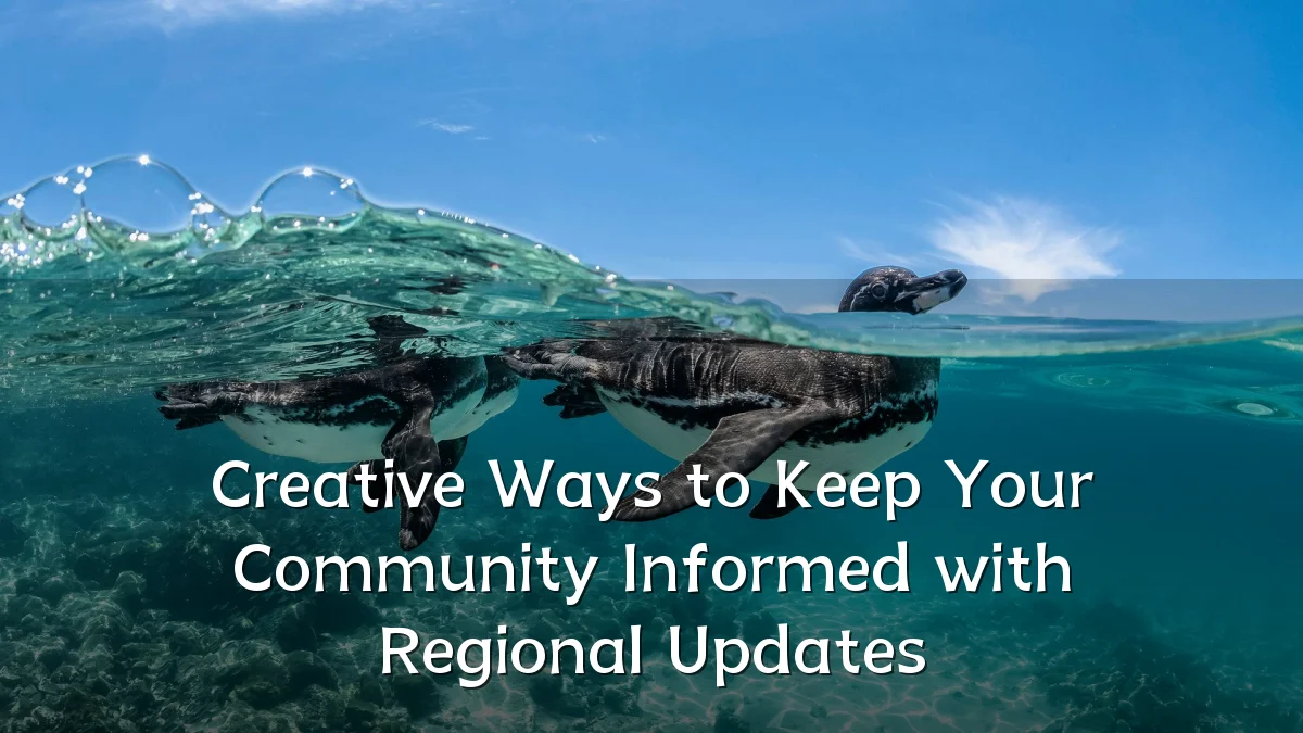 Creative Ways to Keep Your Community Informed with Regional Updates