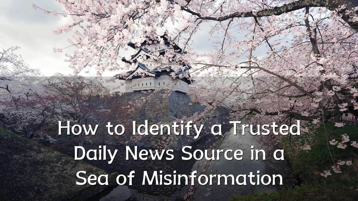How to Identify a Trusted Daily News Source in a Sea of Misinformation
