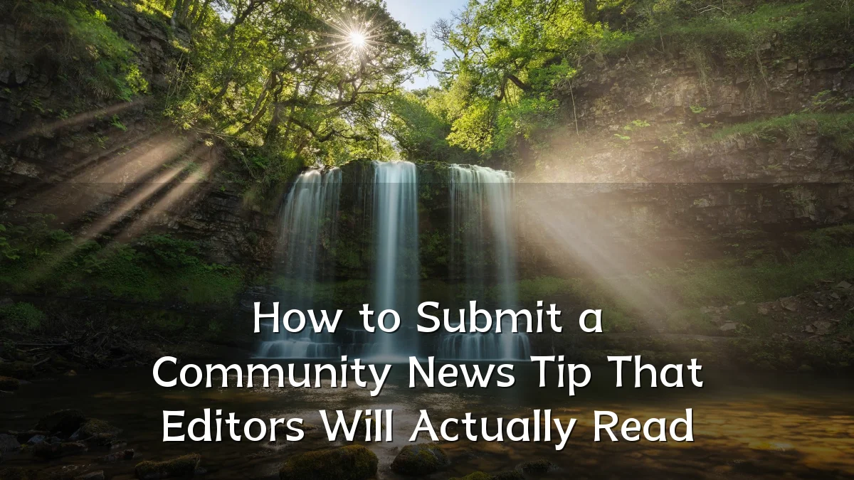 How to Submit a Community News Tip That Editors Will Actually Read