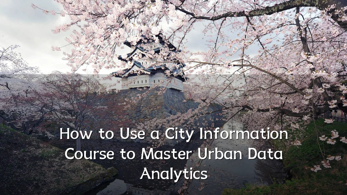 How to Use a City Information Course to Master Urban Data Analytics