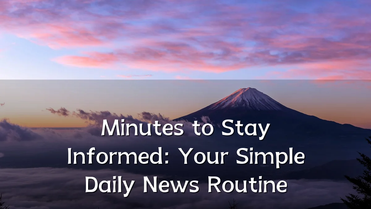 Minutes to Stay Informed: Your Simple Daily News Routine