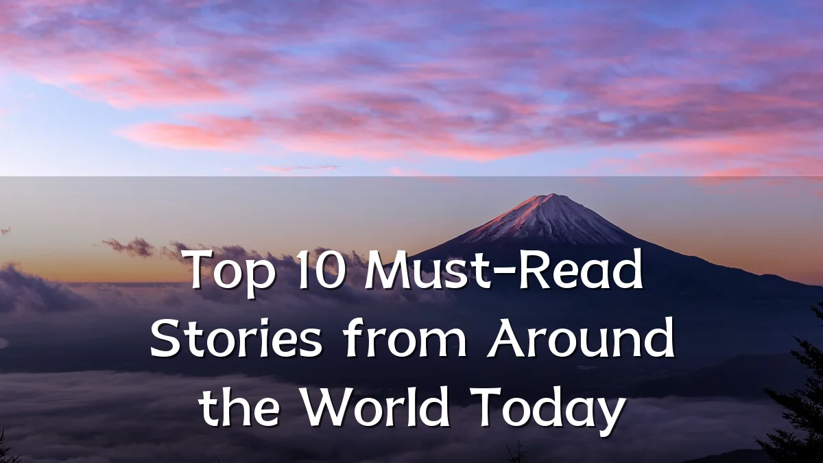 Top 10 Must-Read Stories from Around the World Today