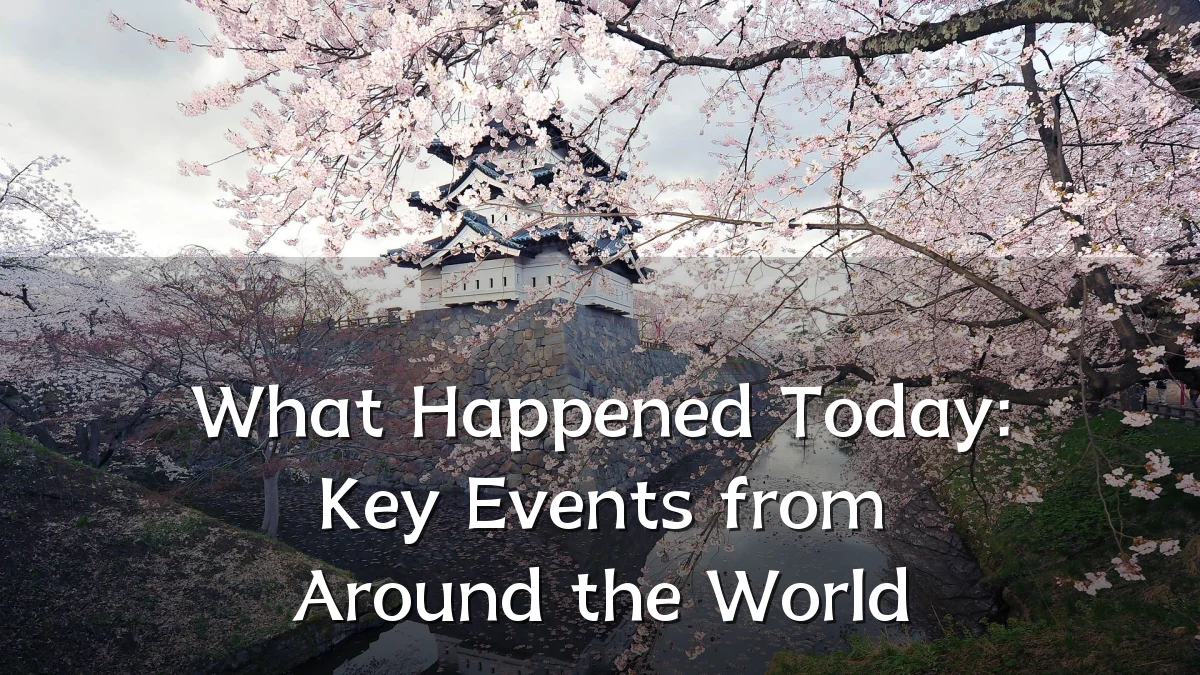 What Happened Today: Key Events from Around the World