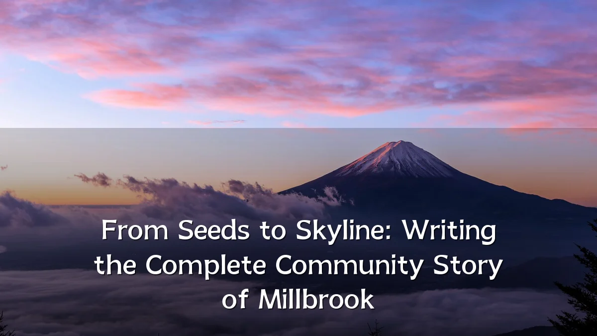 From Seeds to Skyline: Writing the Complete Community Story of Millbrook