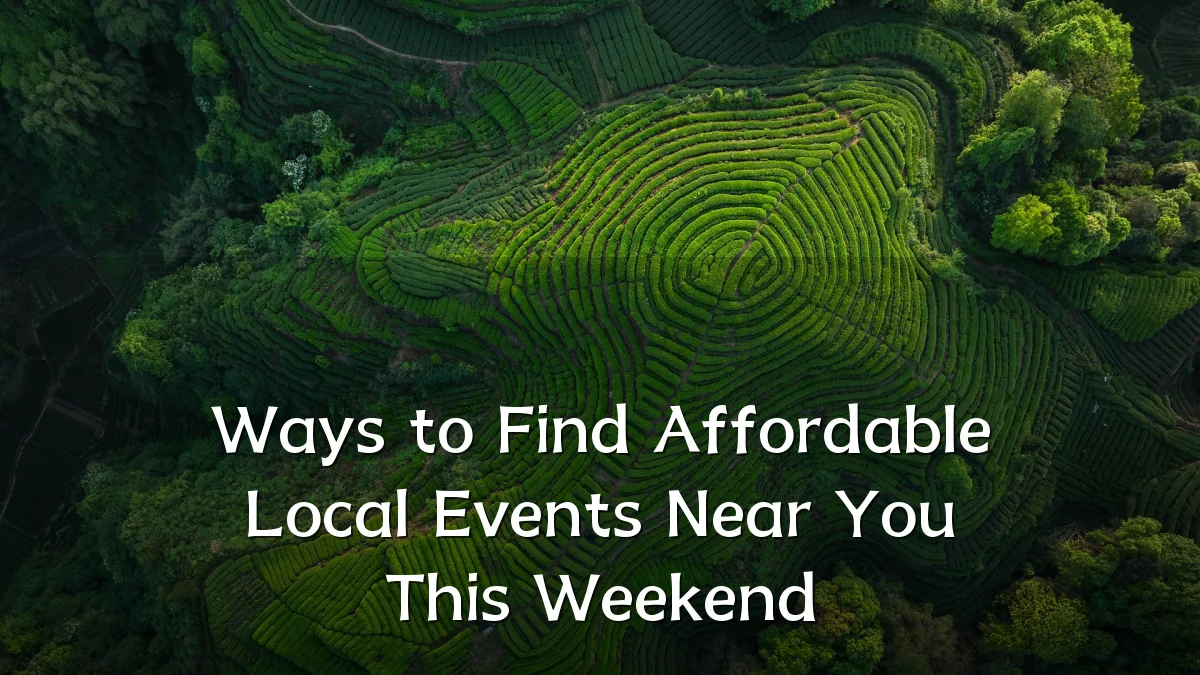 Ways to Find Affordable Local Events Near You This Weekend